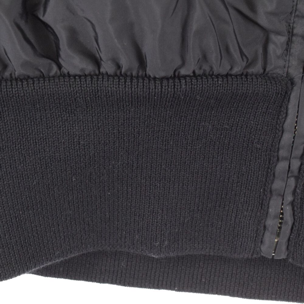 PRADA (プラダ) Knit switching nylon jacket ニット切替ナイロン