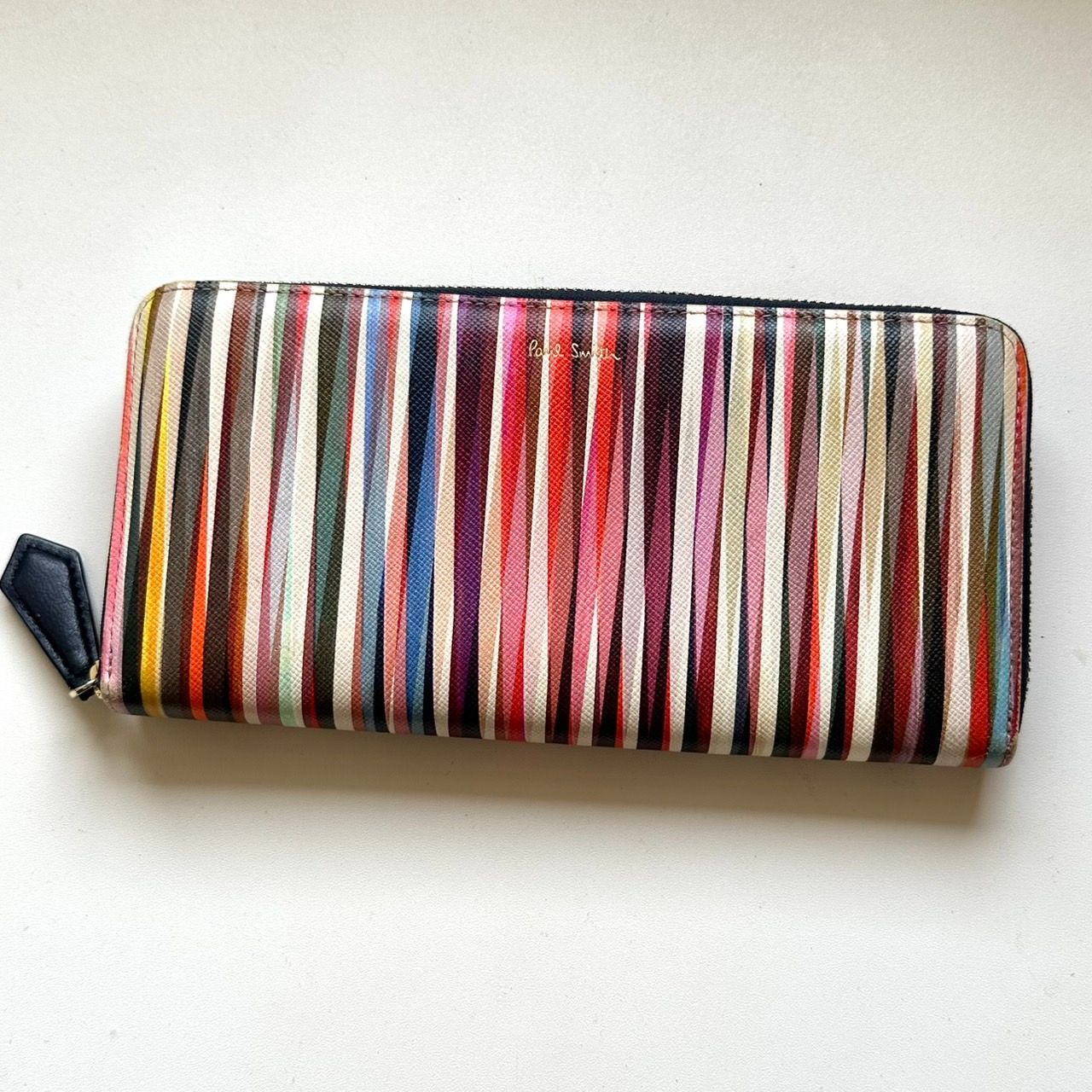 ポールスミス Paul Smith 長財布 クロスオーバーストライプトリム