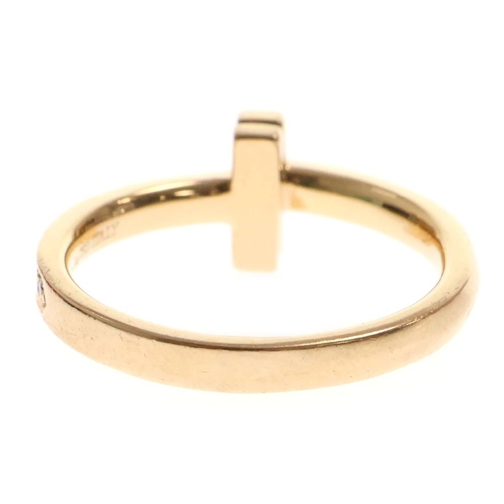 TIFFANY&Co (ティファニー) Tワンナロー ダイヤリング Au750 K18 PG  