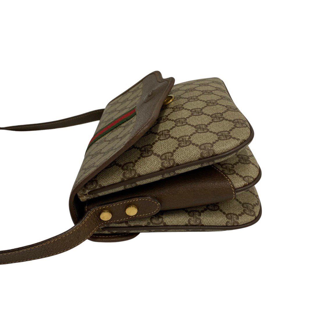 極 美品 GUCCI オールドグッチ ヴィンテージ シェリーライン GG ロゴ