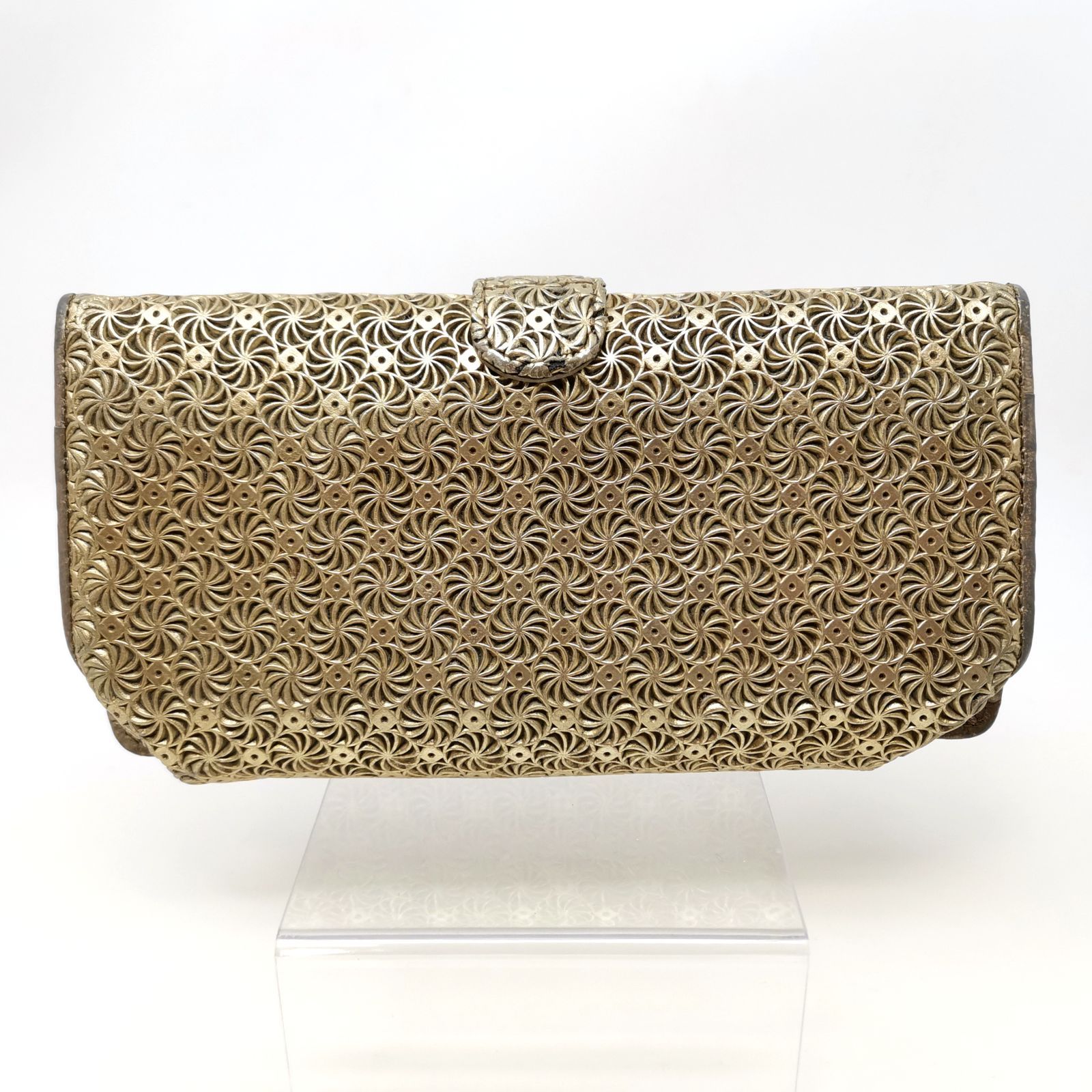 HIROKO HAYASHI ゴールド 長財布 美品❣️HIROKO HAYASHI長財布ゴールド色 - メルカリ