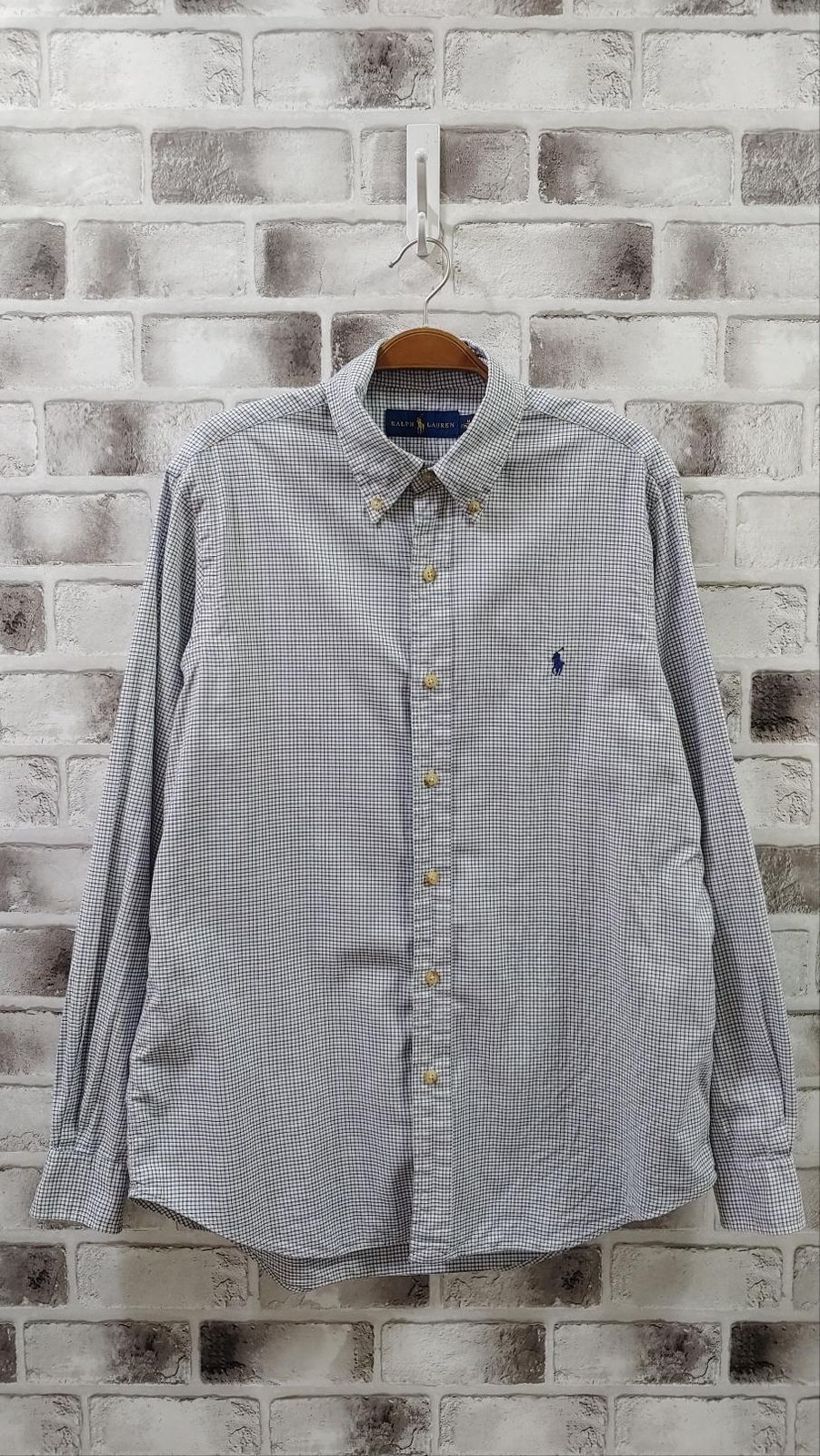 【雷市場（ポンジャン）商品韓国直送】100 Ralph Lauren(ラルフローレン) スモールチェック柄 シャツ