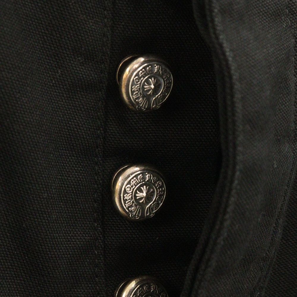 CHROME HEARTS クロムハーツ CARPENTER CEME CROSS PATCH カーペンタークロスパッチロングパンツ ブラック/ホワイト/オレンジ CHROME HEARTS／クロムハーツ カーペンター パンツ デニム W36 CHROME