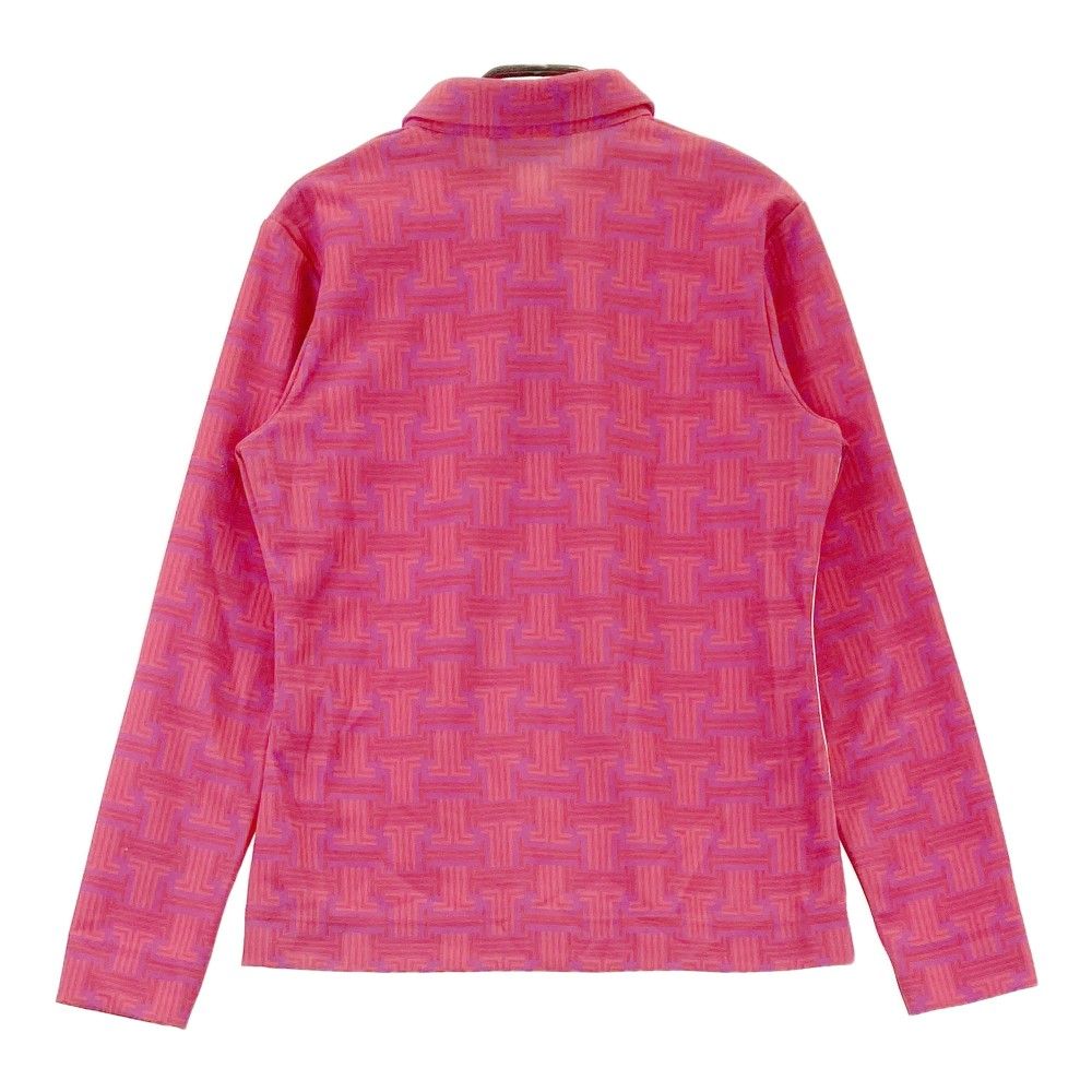 サイズ：42 LANVIN SPORT ランバン スポール  ハーフジップ 長袖ポロシャツ 総柄 パープル系 [240101459472] ゴルフウェア レディース ストスト サイズ：42 LANVIN SPORT ランバン スポール ハーフジップ 長袖