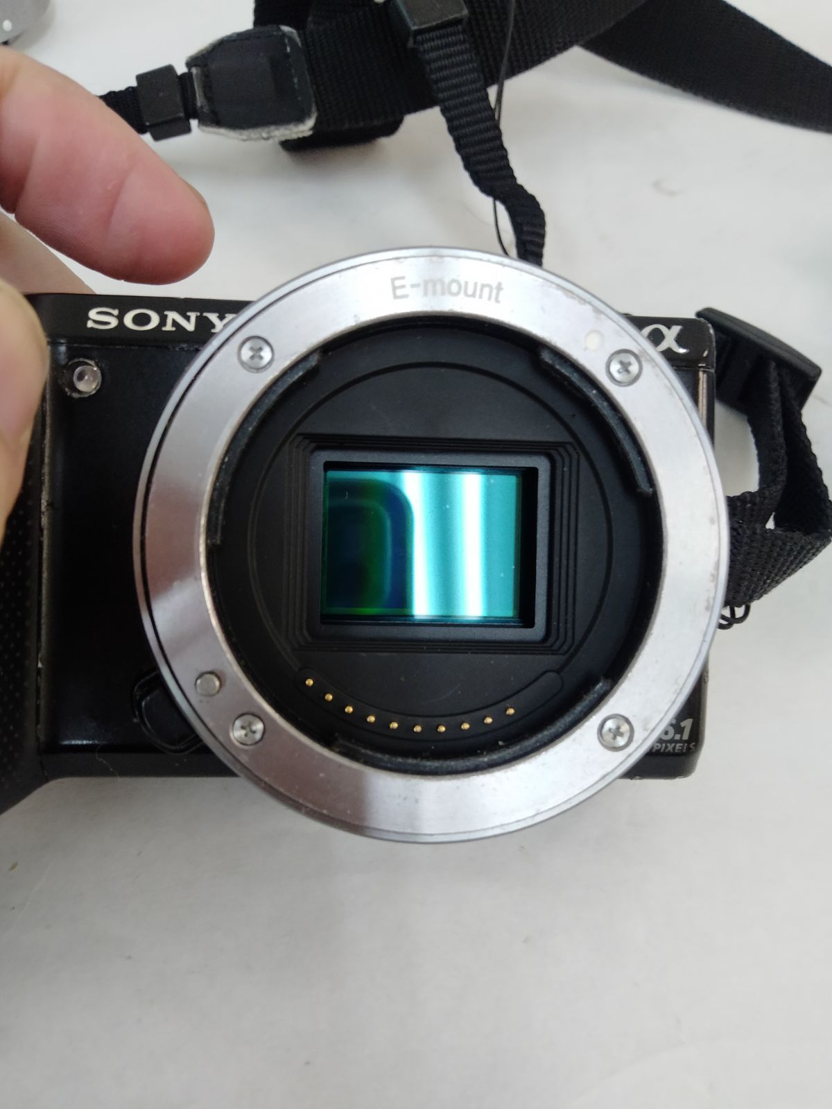 ジャンク SONY ミラーレス一眼カメラ レンズセット シルバー α NEX-5N