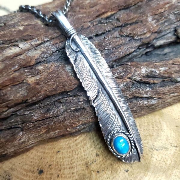 Navajo Hand Made ジュエリー 羽ネックレス | シルバー｜アクセサリー