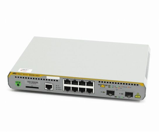 Allied Telesis AT-SH230-10GT 8ポート1000BASE-T 2ポートSFPスロット L2スイッチ 中古