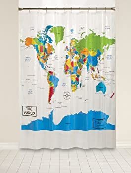 Saturday Knight The World Peva Shower Curtain