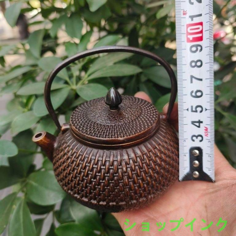 龍鳳呈祥提梁茶壺 酒壺 茶道 工芸 置物 銅製 龍鳳呈祥提梁茶壺 酒壺 茶道 工芸 置物 銅製