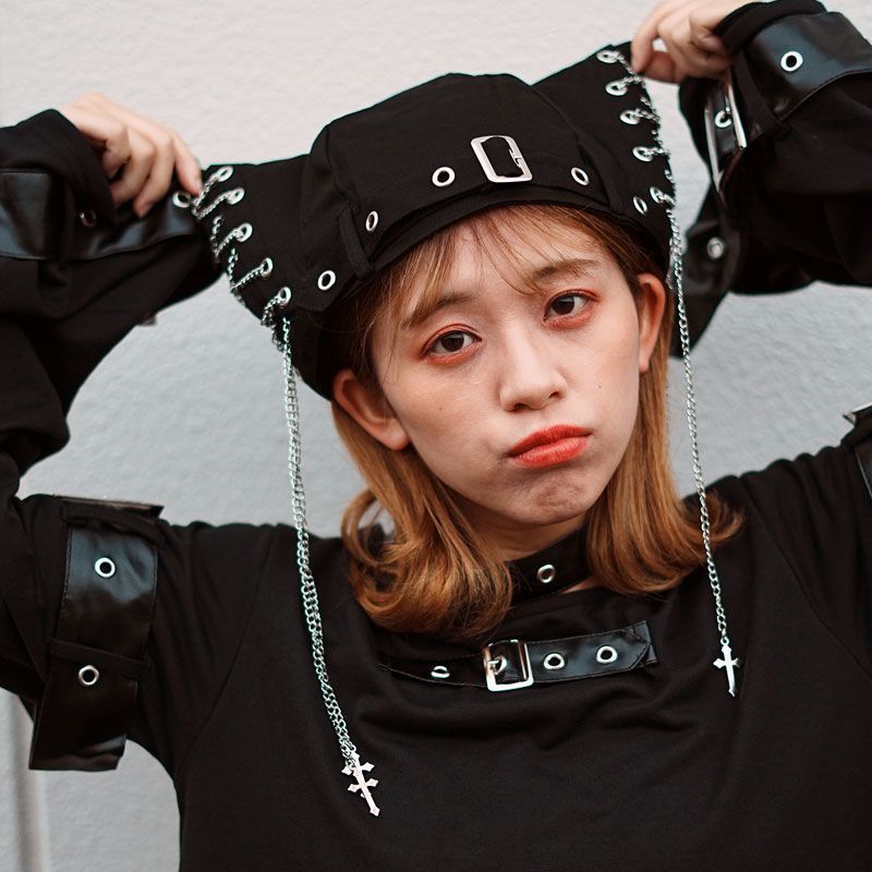 ACDC RAG エーシーディーシーラグ 冥闇 PUNKS 猫耳HAT ネコミミハット