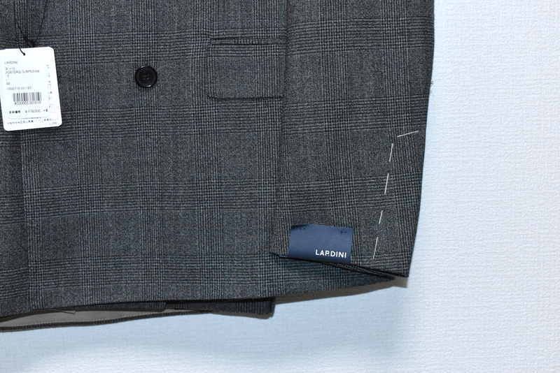 LARDINI ラルディーニ Tessuto Esclusivo ウール ダブルスーツ 48 定価