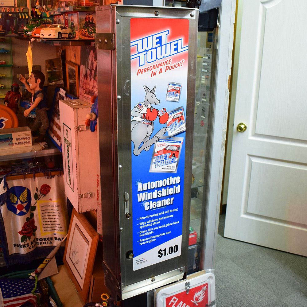 USA 芳香剤　WET TOWEL自動販売機 直輸入品】WET TOWEL カーウォッシュベンダー 洗車 自動販売機