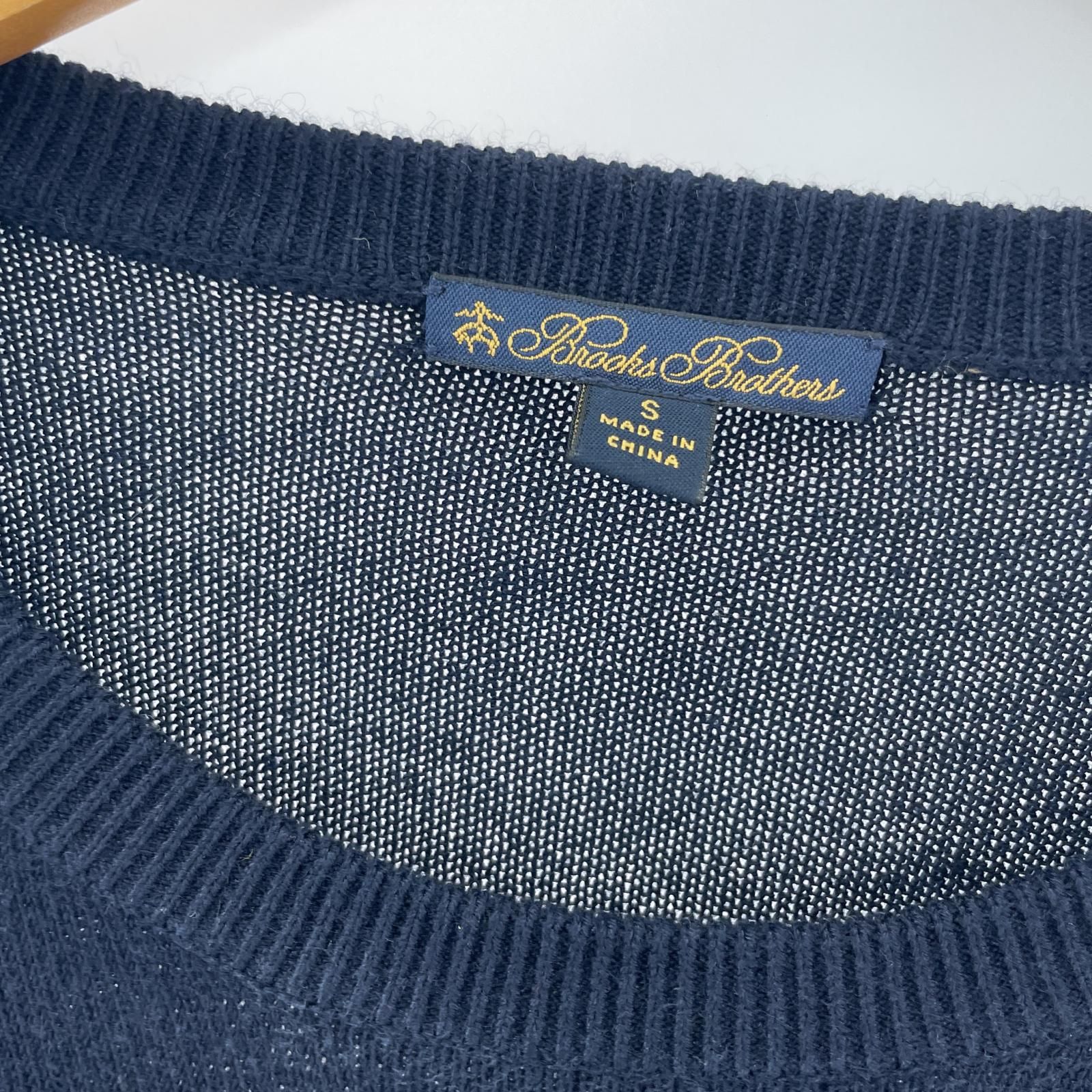 Brooks Brothers ブルックスブラザーズ 刺繍ニット sizeS/ネイビー