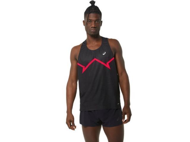 asics アシックス VENTILATE ACTIBREEZE GRAP パフォーマンスブラック L 2011C952 1 | 衣類 服 ウエア ウェア スポーツ 運動 男性 紳士服 メンズ トップス ノースリーブ ランニング 通気性 パンチングメッ