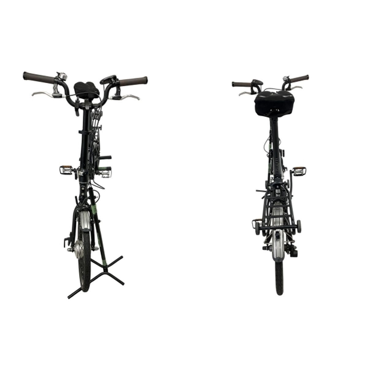 ハリークイン 電動アシスト自転車 ブラック ブロンプトンオマージュ