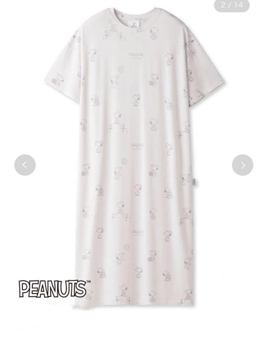 新品 ジェラートピケ 【PEANUTS】スヌーピー 総柄プリント