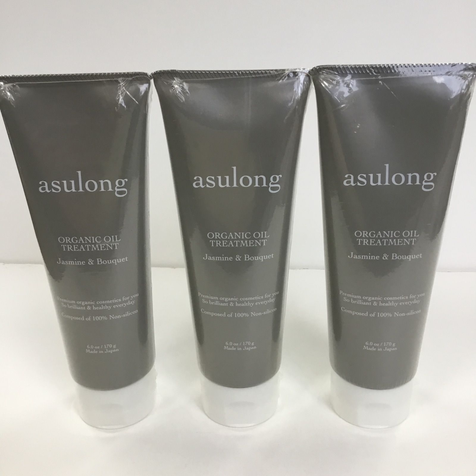 T572 asulong アスロング オーガニックオイルトリートメント ジャスミンu0026ブーケ 170g 3点セット