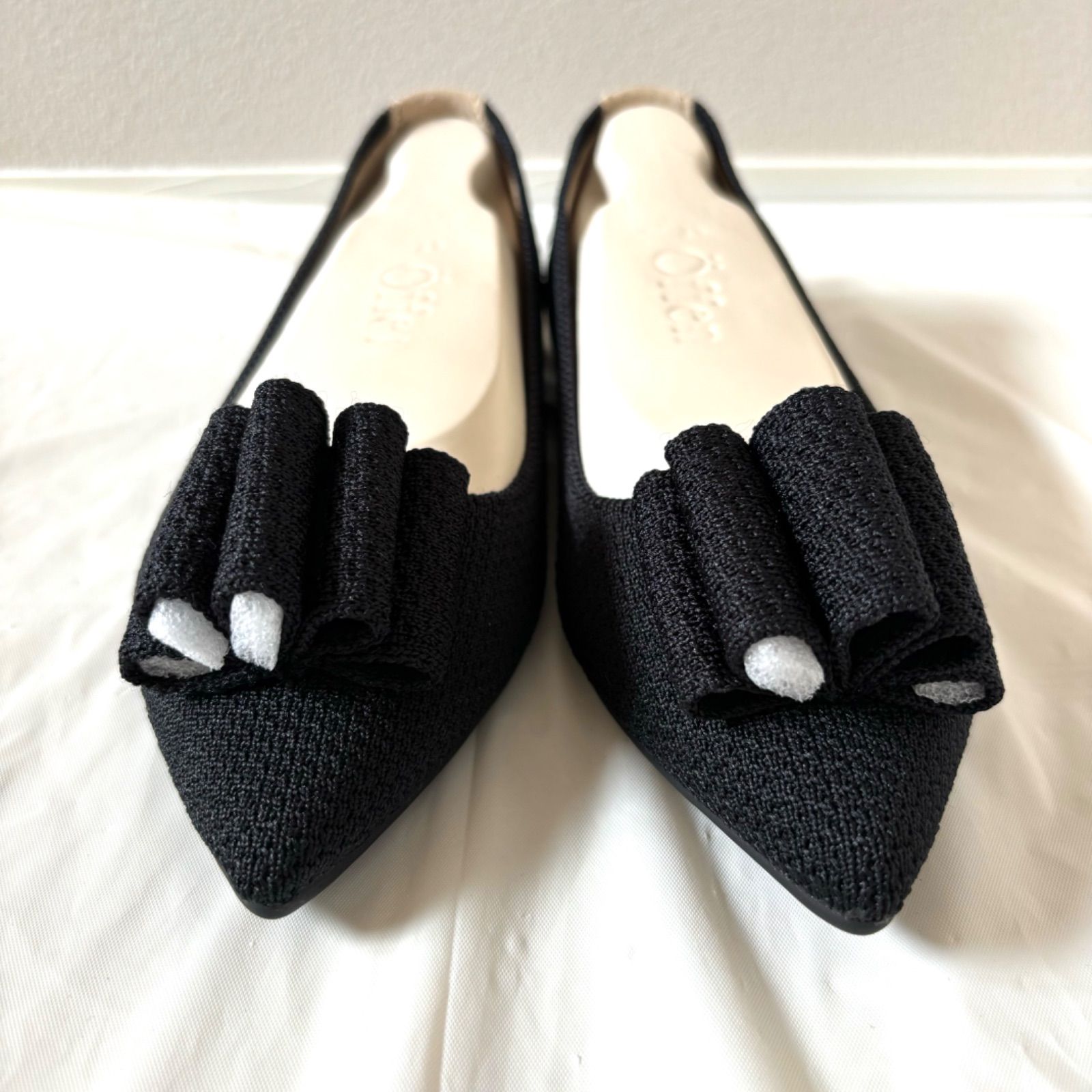 Öffen パンプス　38 ブラック Öffen ブラック フラットシューズ 38