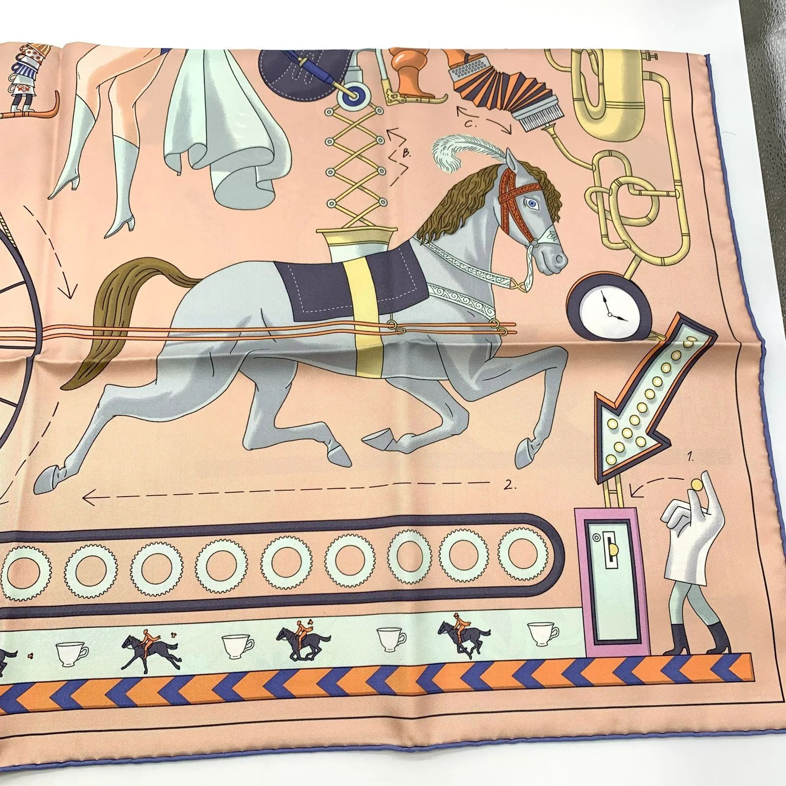 ▽【Sランク】 HERMES/エルメス カレ90 2023 春夏コレクション 