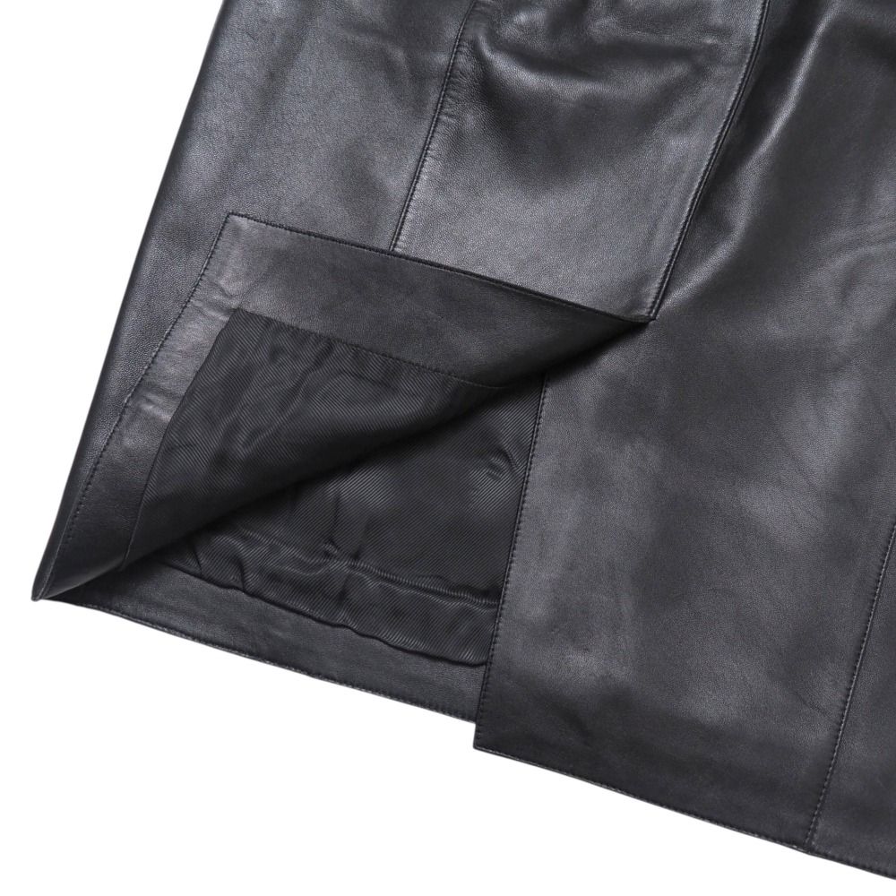 LOEWE ロエベ スカート サイズ36 ミディ タイト ラムレザー