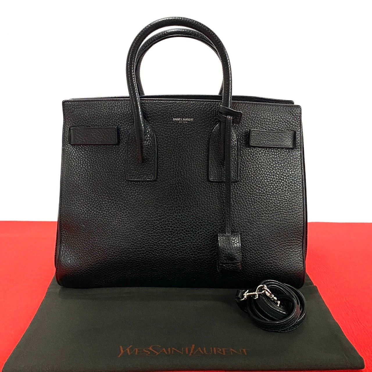 極 美品 鍵付 SAINT LAURENT PARIS サンローランパリ サック ド 