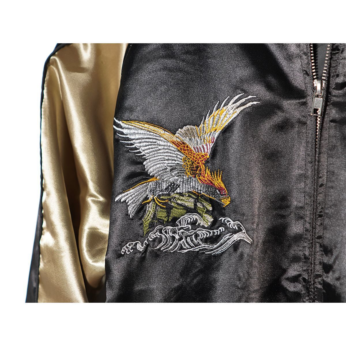 NICOLE CLUB for men　スカジャン　スーベニアジャケット　虎　鷲 スカジャン メンズ サテンジャンパー スーベニア ジャケット