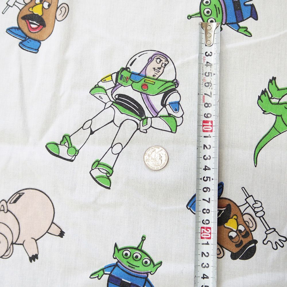 大判！トイストーリー シーツ★ヴィンテージ・リメイク★USAウッディーバズ USAヴィンテージ ベッドシーツ トイストーリー リメイク生地 ウッディ