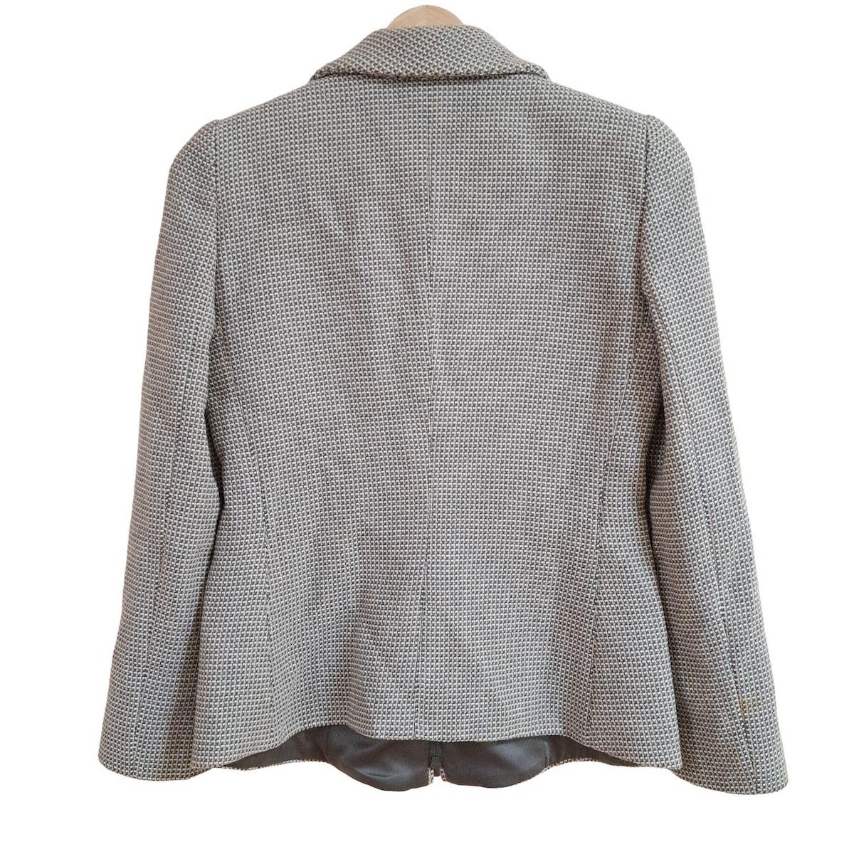 ARMANICOLLEZIONI アルマーニコレッツォーニ ジャケット サイズ38 S レディース - アイボリー×ベージュ×ダークグレー