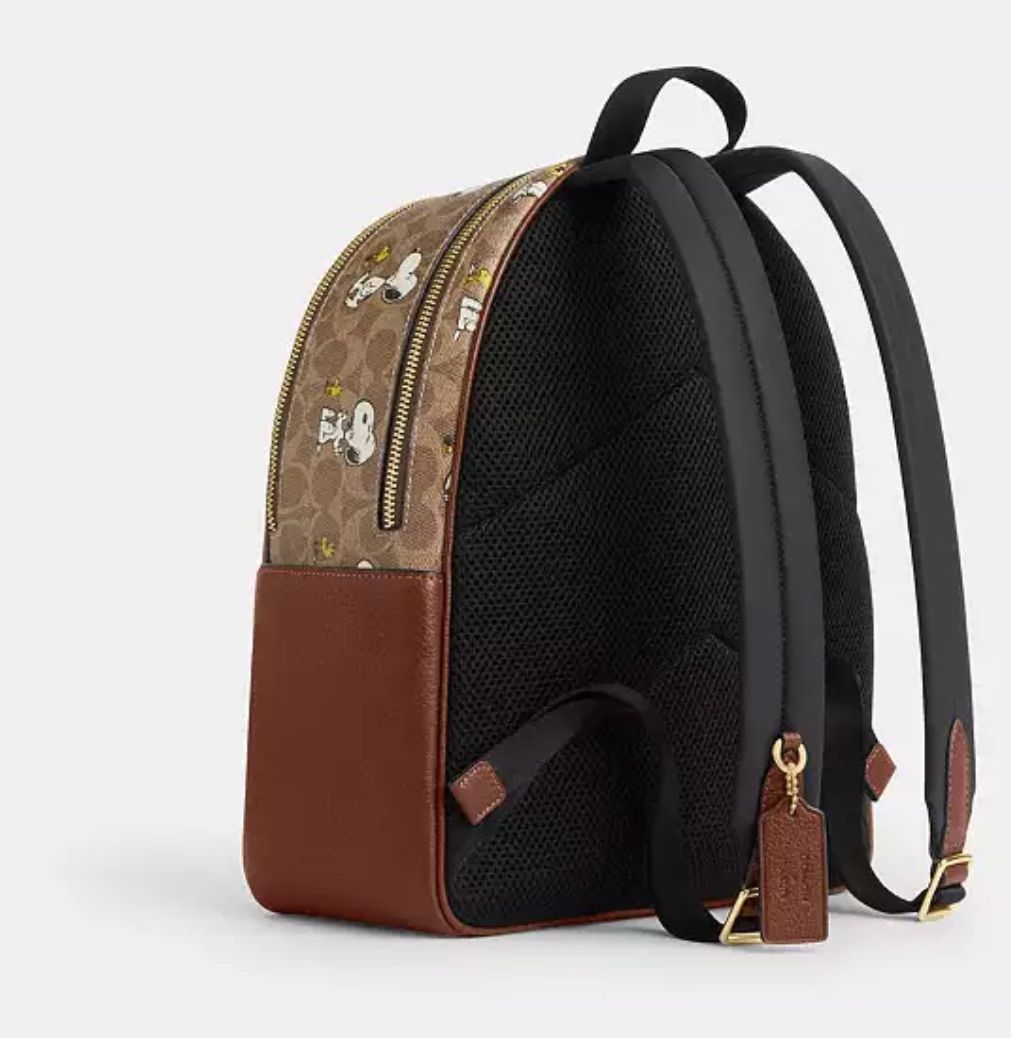 3点のみ入荷 COACH X PEANUTS コート バックパック シグネチャー キャンバス スヌーピー プリント