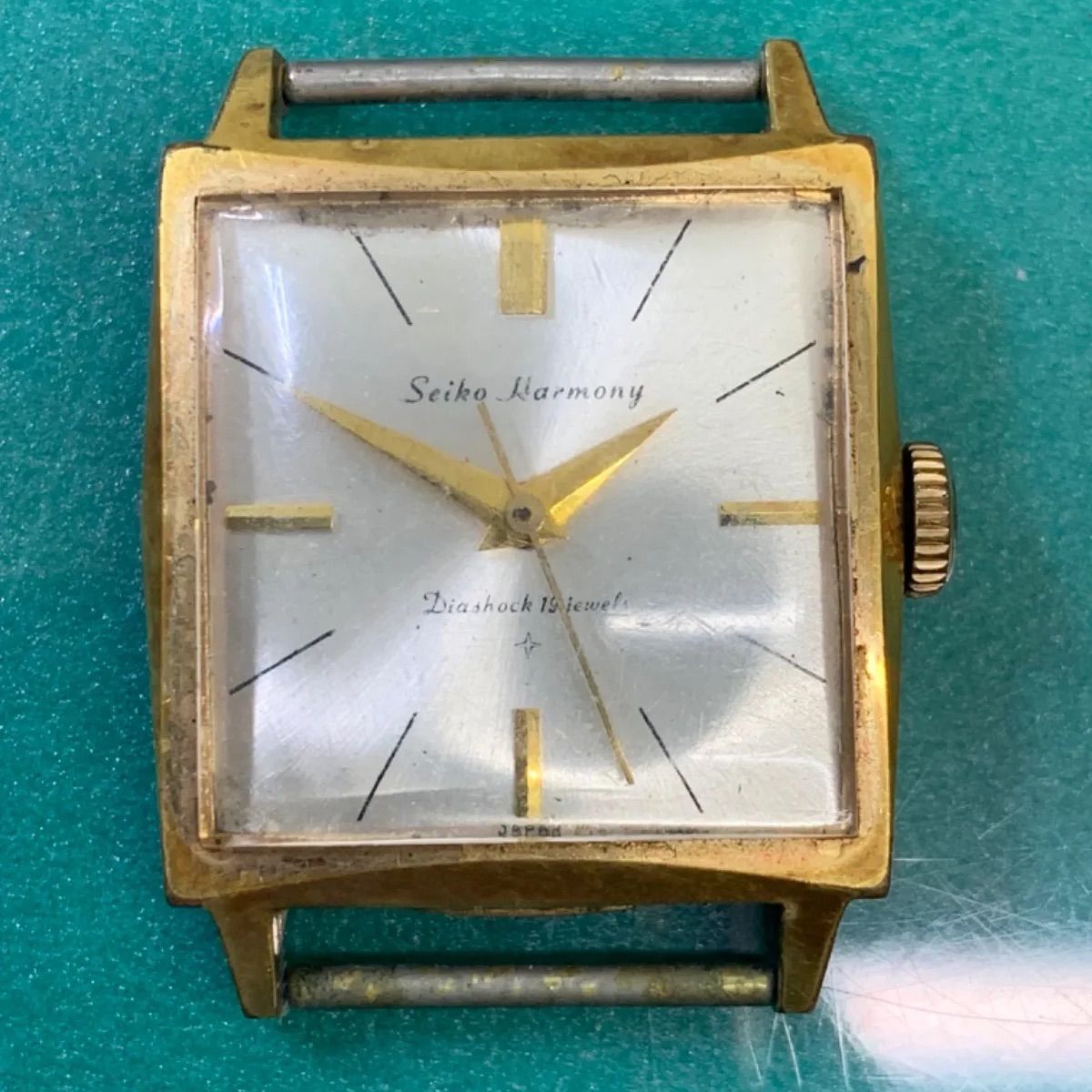 Tiffany & Co. Portfolio真鍮　置き時計ドイツ製 高12cm Tiffany & Co. Portfolio真鍮置き時計ドイツ製高12cm動作