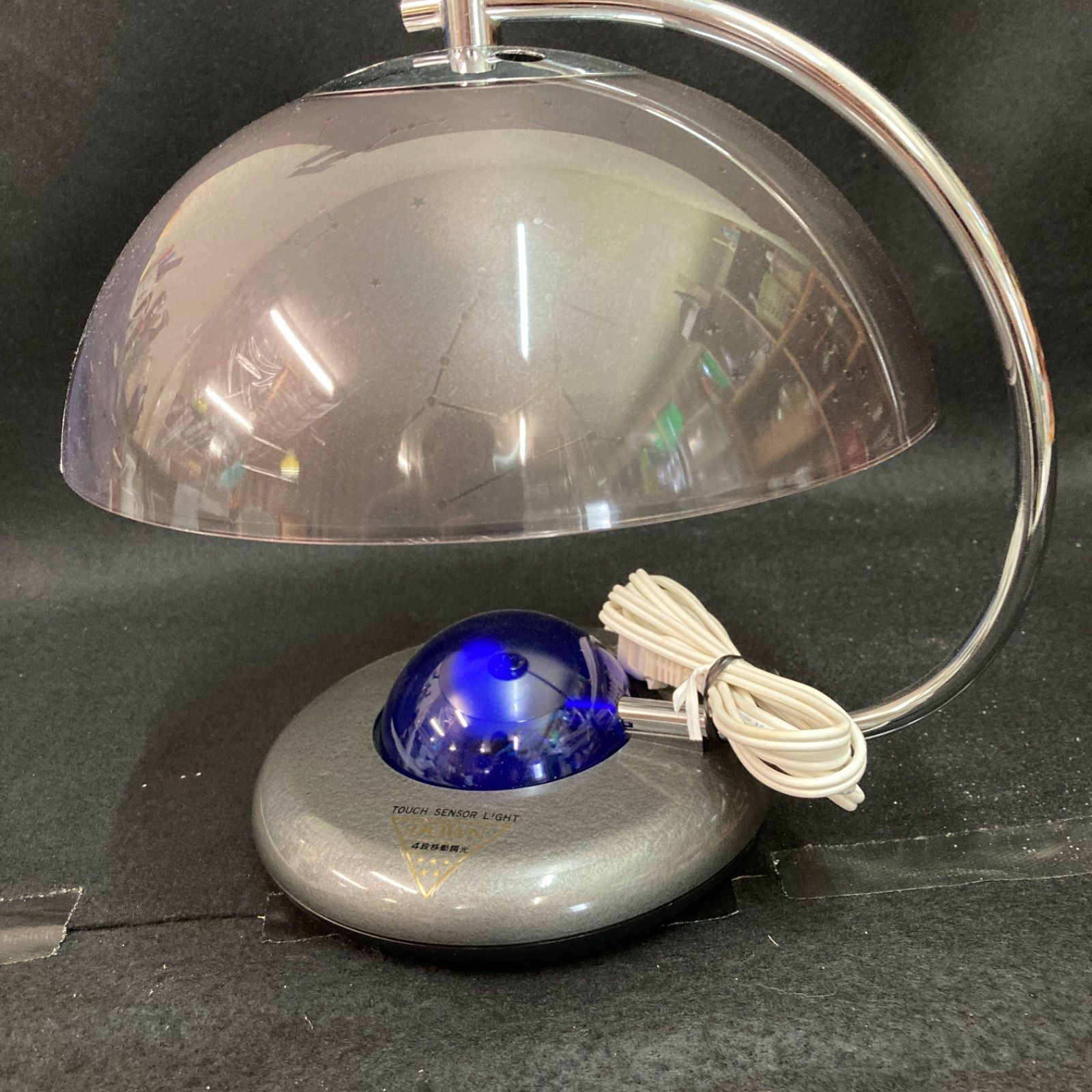 未使用 昭和レトロ 鹿野漆器 タッチセンサーライト 星座柄