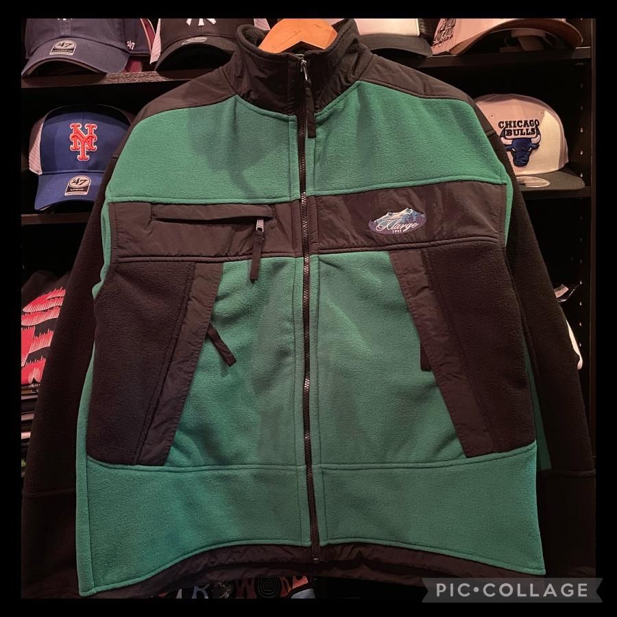 【新品未使用】XLARGE PANELED FLEECE JACKET XLARGE PANELED FLEECE JACKET GREEN Lサイズ - メルカリ