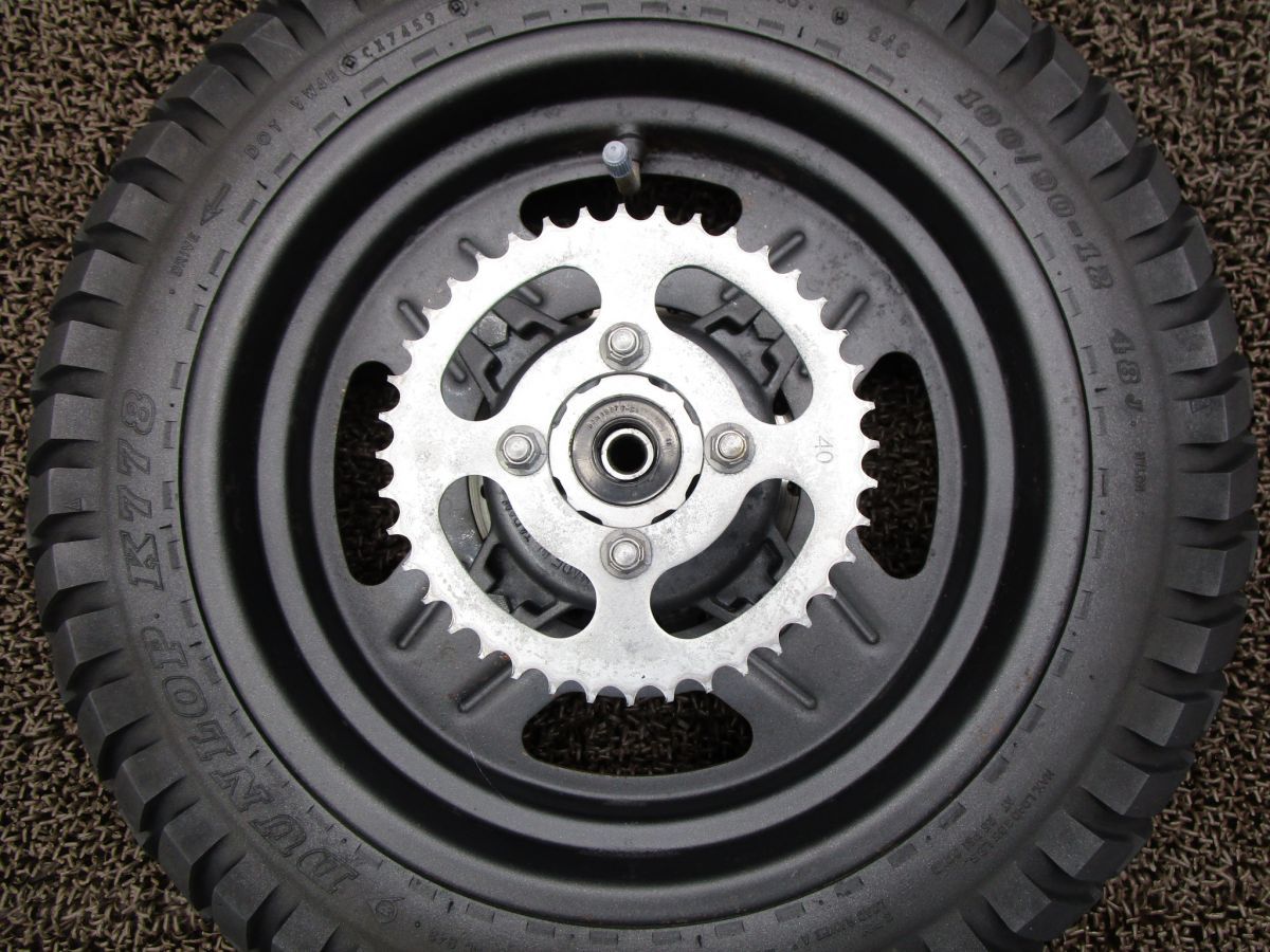 KSR-2 リアホイール ディスク スプロケット ▲A6535 MX080B カワサキ MX080BE キャブ車 動画有