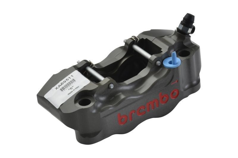 ! brembo ブレンボ レーシング ラジアル CNC 4P キャリパー ハードアルマイト レッドロゴ 右 φ30|40 取付ピッチ108mm