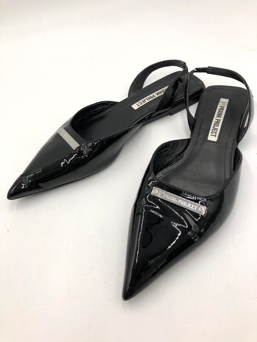 希少】プランク プロジェクト シルバー パンプス 37 PRANK PROJECT