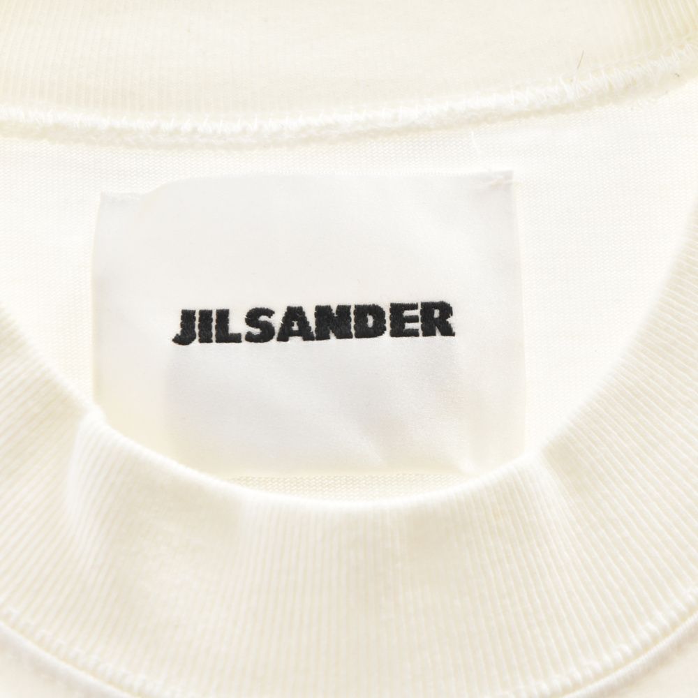 JIL SANDER (ジルサンダー) フロントロゴプリントオーバーサイズ半袖Tシャツ ホワイト JSCP707020 - メルカリ