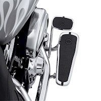 長期在庫･箱壊れの為 Harley-Davidson ハーレーダビッドソン テーパー ライダーフットボードキット|クレスト バー＆シールドロゴ インサート付 丨 50634-05