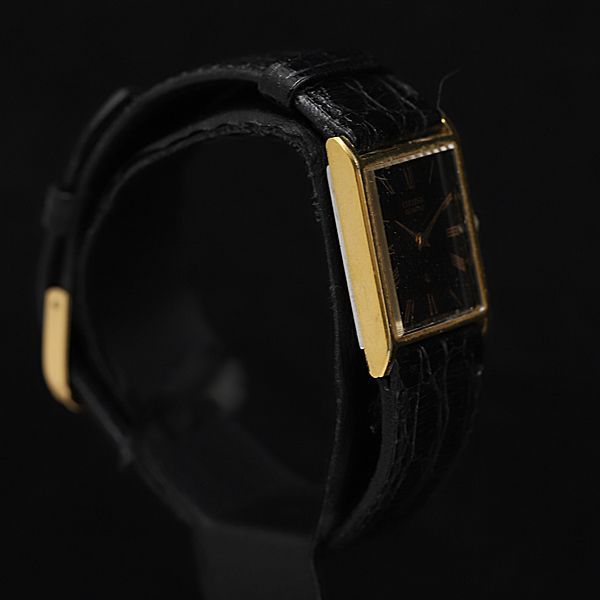 CITIZEN 時計 シチズン QZ 4-101243 黒文字盤 スクエア レディース腕時計