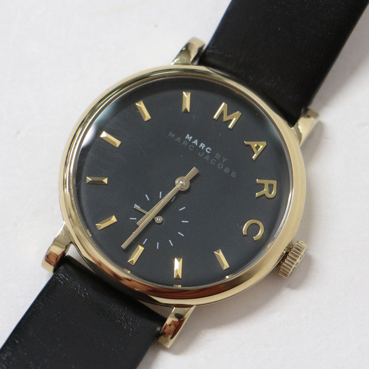 MARC BY MARC JACOBS マークバイマークジェイコブス 時計 腕時計 ブラック 黒 クオーツ ロゴ MBM1269 アナログ きれいめ  上品 フォーマル シンプル ブランド