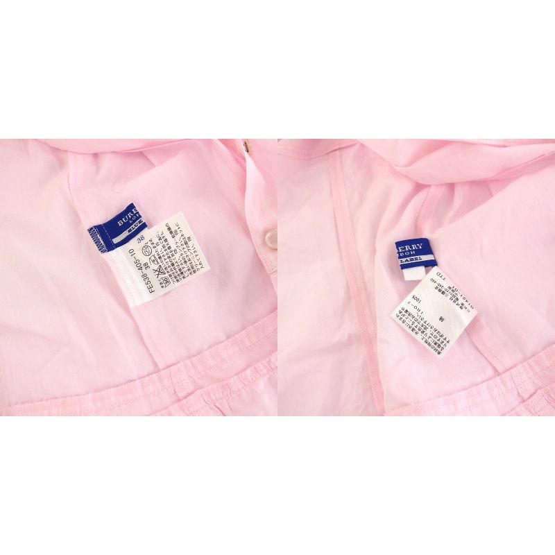 バーバリーブルーレーベル　ピンクストライプシャツ BURBERRY BLUE LABEL - バーバリーブルーレーベル ピンク