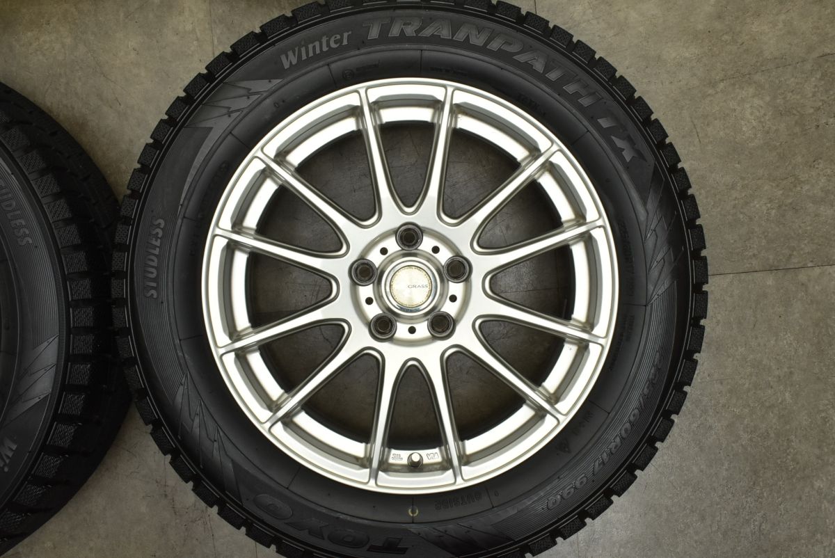 【全品送料無料】 交換用に GRASS 17in 7J 38 PCD114.3 トーヨー ウィンタートランパスTX 225|60R17 アルファード カローラクロス デリカD 5