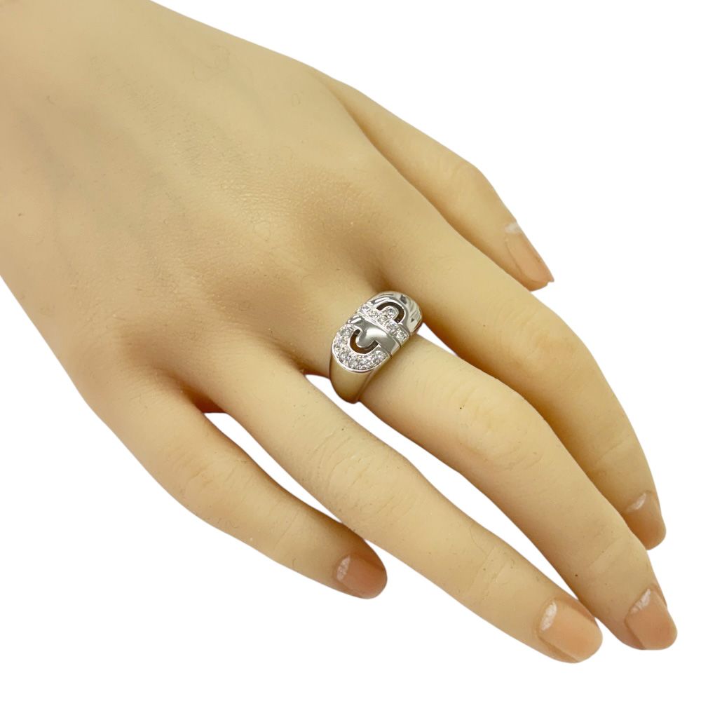 ブルガリ パレンテシ リング 指輪 12号 18金 K18ホワイトゴールド ダイヤモンド レディース BVLGARI ブルガリ