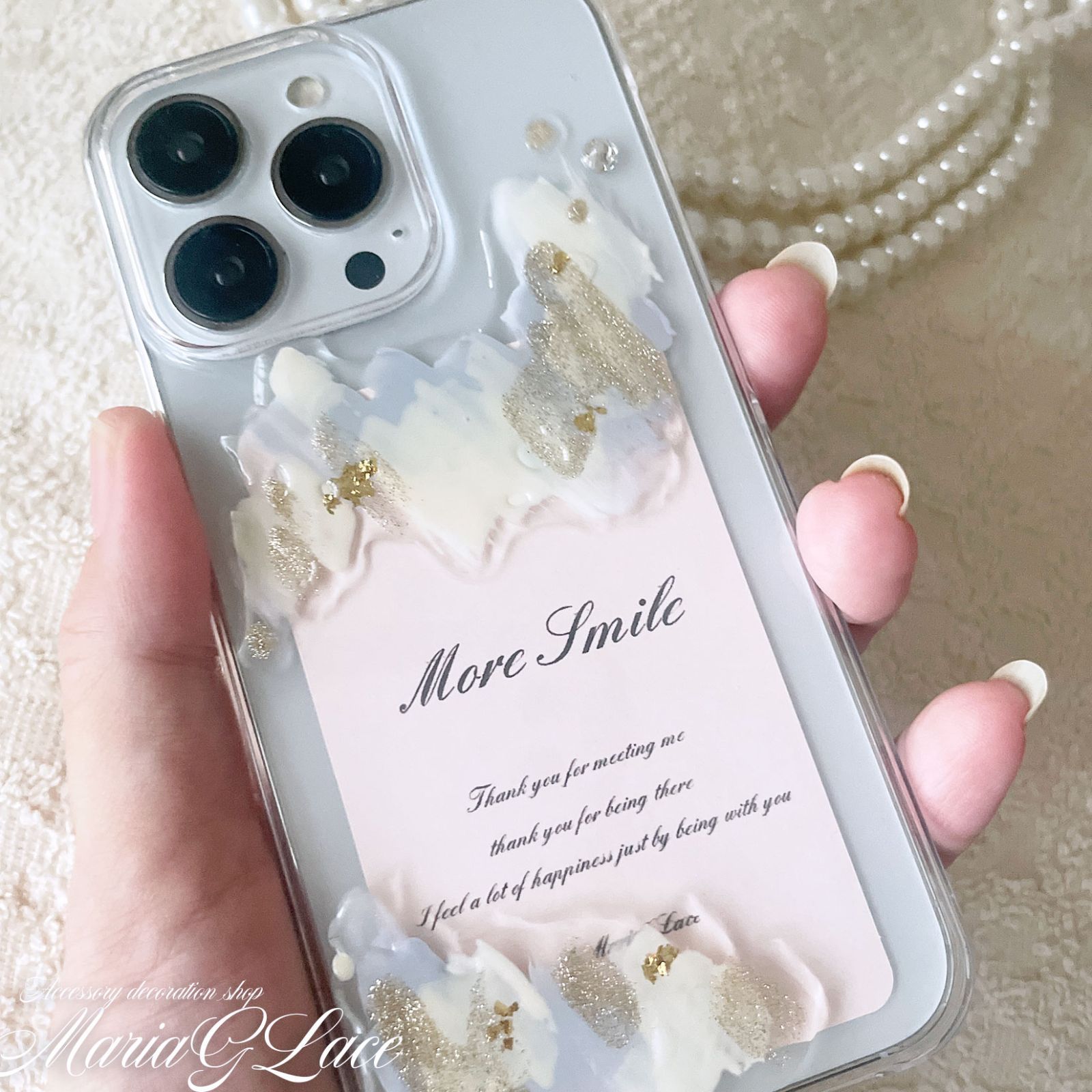 mariaglace】Google Pixel8 Pixel8pro ニュアンス スマホケース レジン 