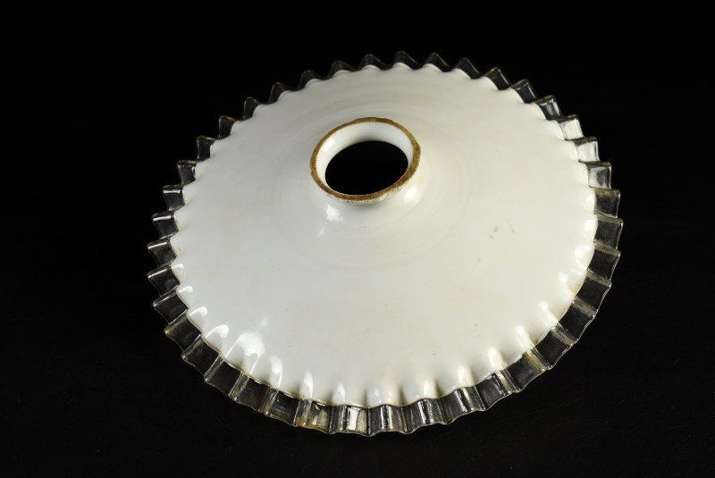 蔵A2408d レトロ 古いガラス電笠 ランプシェード