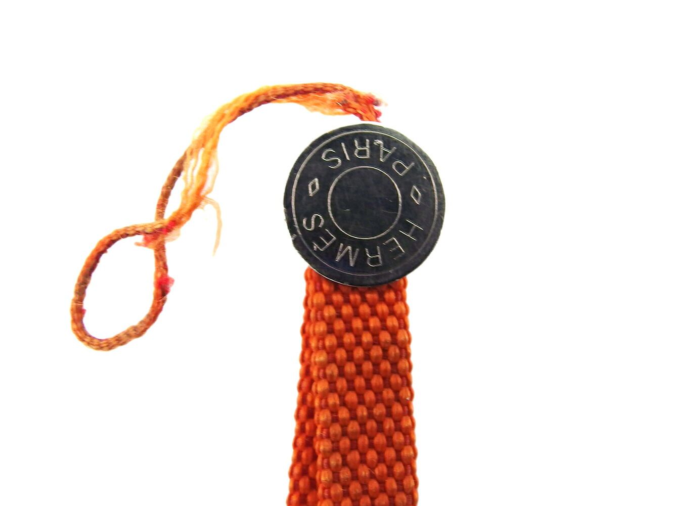 ⭐️良品⭐️ エルメス セリエ ストラップ イプソPM ナイロン オレンジ エルメス HERMES ストラップ セリエ イプソPM オレンジ シルバー