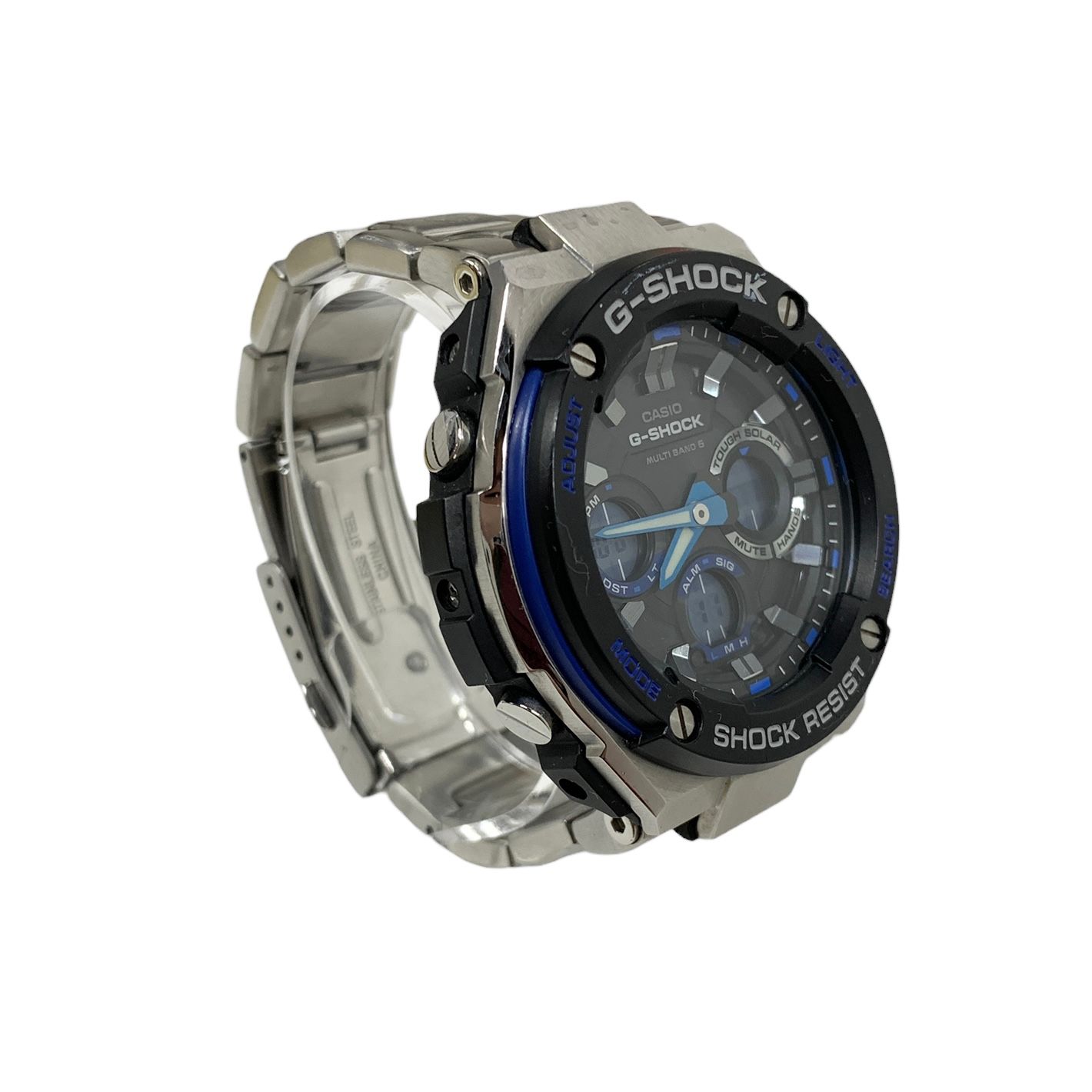 カシオ Gショック Gスチール GST-W100D ブルー | ヤマダウェブコム