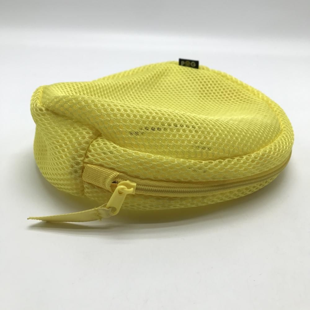 超美品】パーリーゲイツ メッシュポーチ イエロー×黒 ニコちゃん