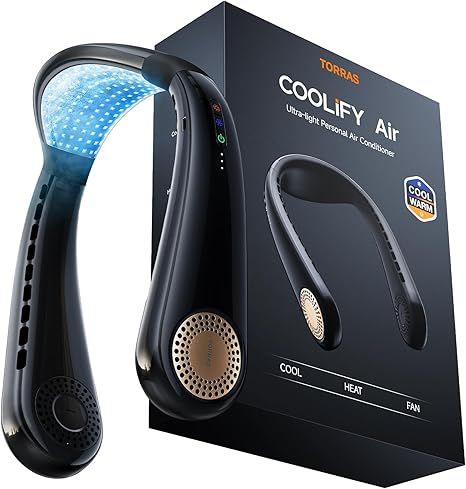 COOLIFY2 5000mAh TORRAS ネッククーラー 扇風機 ファン Amazon | 【COOLIFY 2・5000mAhモデル 】TORRAS ネッククーラー