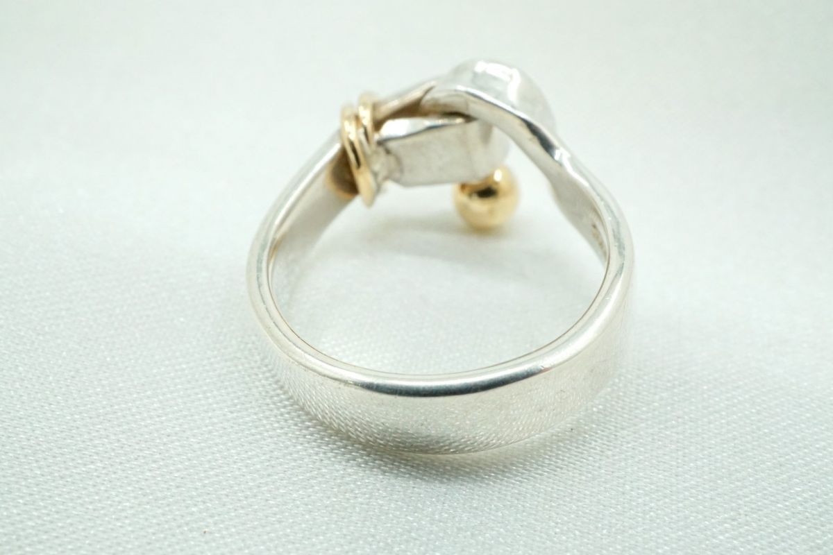 ティファニー コンビ リング 7号 ティファニー リング フック&アイ