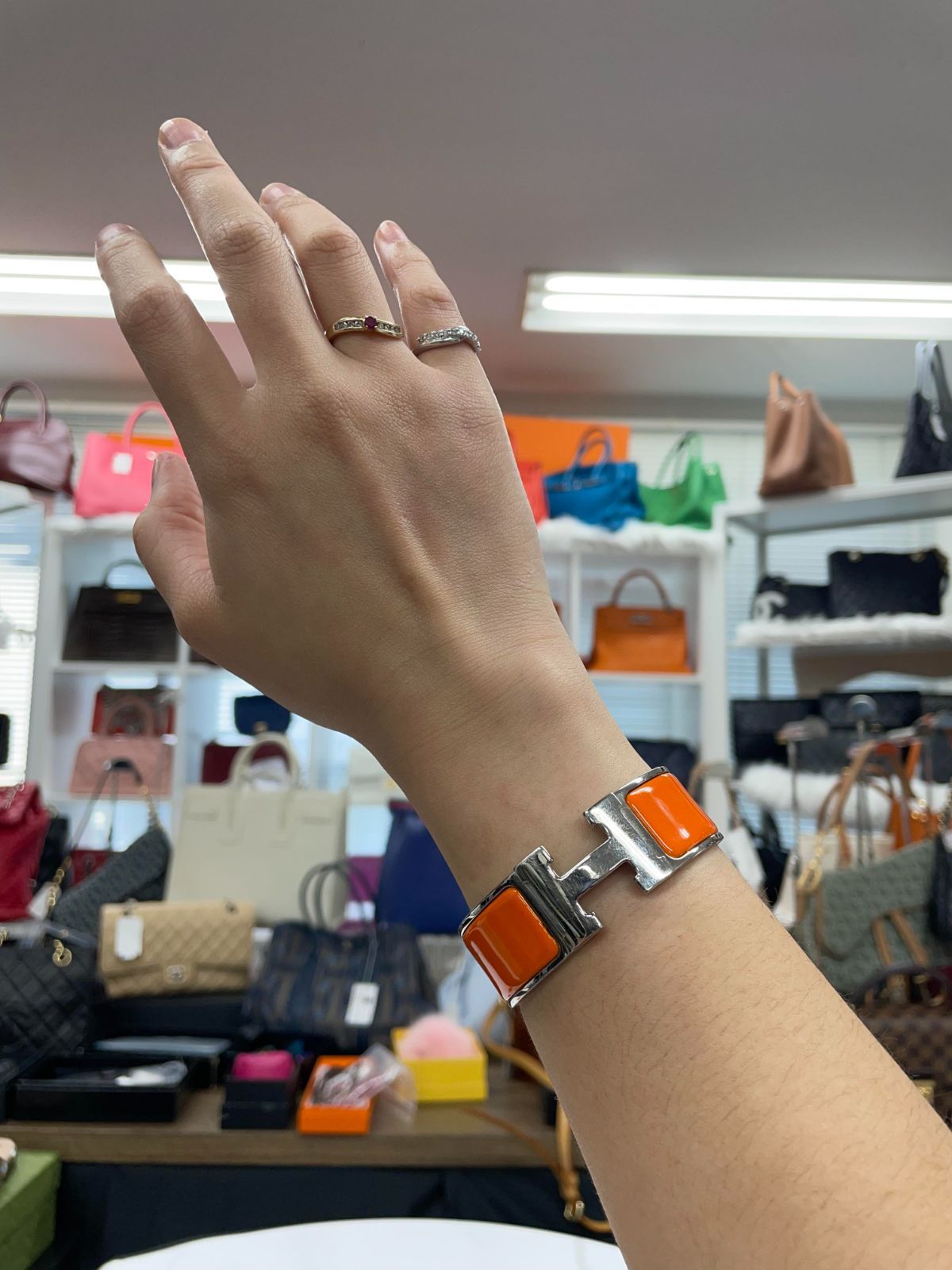 エルメス エナメルブレスレット 《クリックHH》Hermes clic clac Wide 